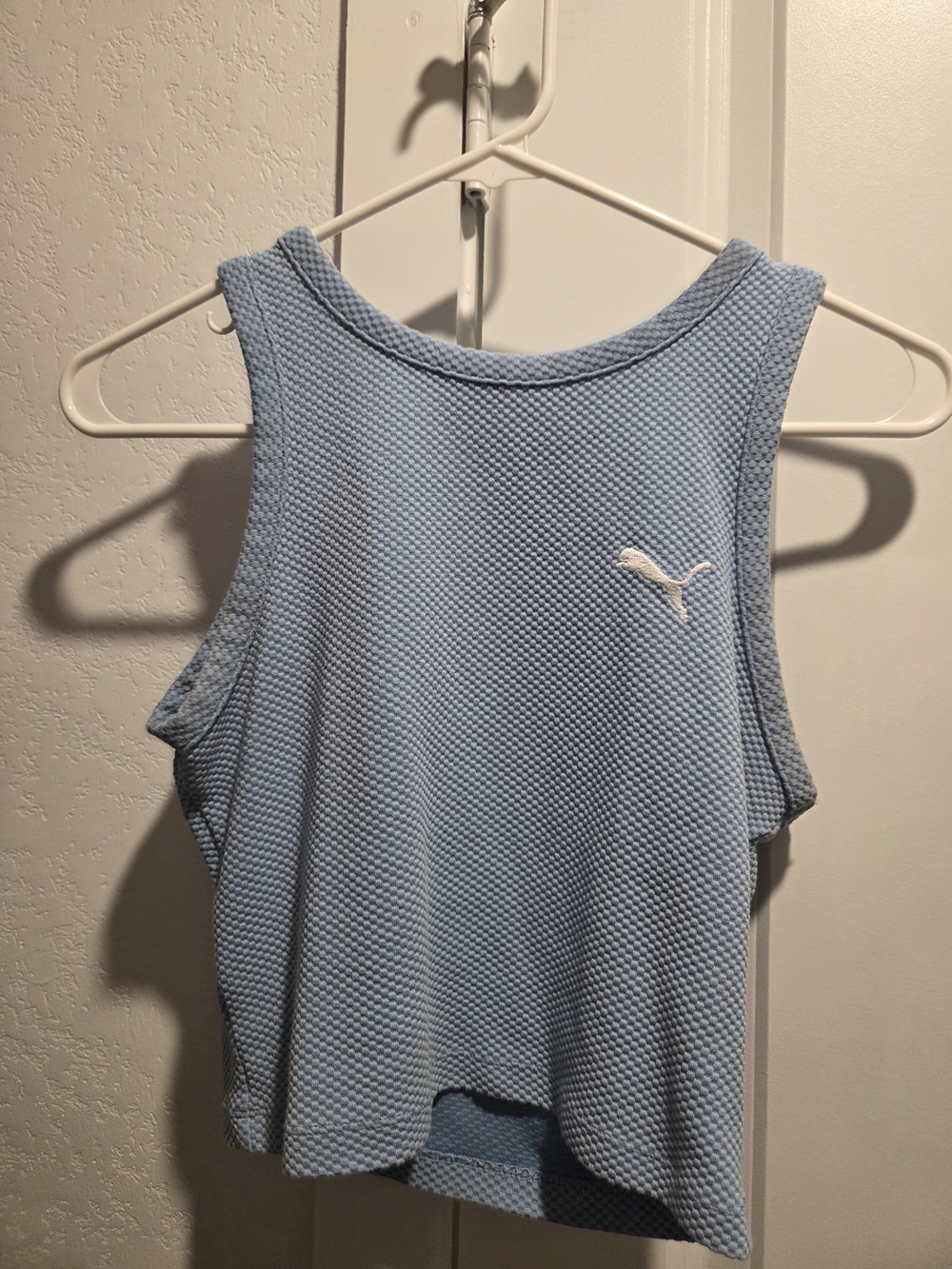 Puma Light Blue Mesh Racerback Tank